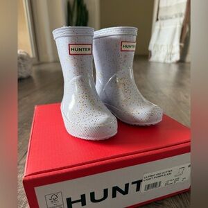 Hunter Kids Glitter Rain Boots - Light Purple